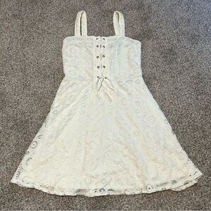 Aeropostale Elegant Cream/White Lace Womens Dress Size Small